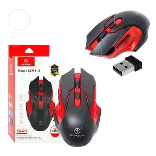 Mouse Gamer Kapbom Usb Sem Fio Notebook Pc Mesa Computador cor sortida com 800 1200 1600 DPI Óptico