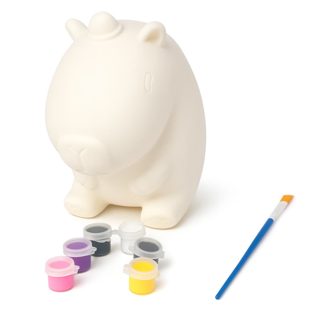 Capivara Boneco Para Pintar Colorir Tintas Lavável