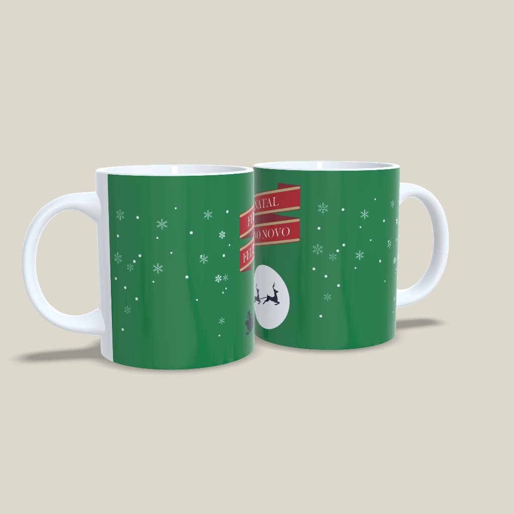 Caneca de Cerâmica Personalizada 325 ml - Personalizada - Feriado - Natal - Presente