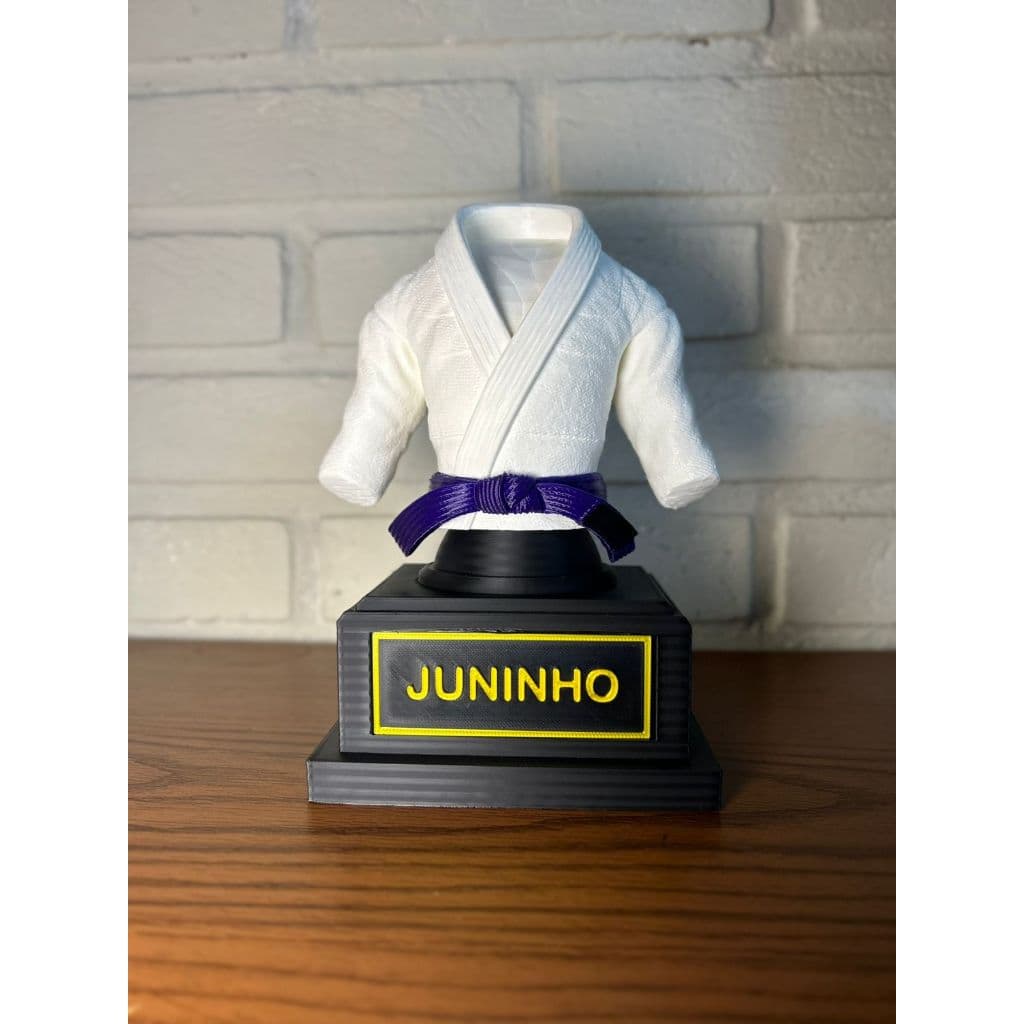 Kimono Branco Escultura personalizável 3D decorativo/brinde academia BRANCO