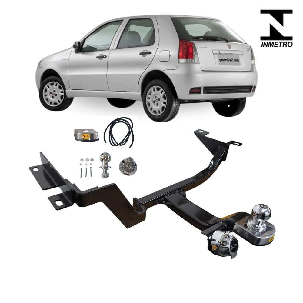 Engate Fixo Fiat Palio 2004 a 2013 Brucke Capacidade 700kg Homologado Inmetro Kit Completo