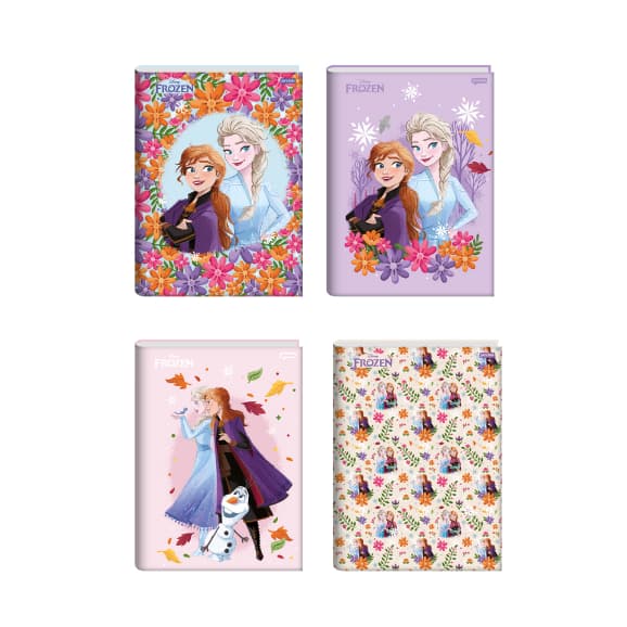 Caderno Brochura Grande 80 Folhas Capa Dura Frozen Jandaia