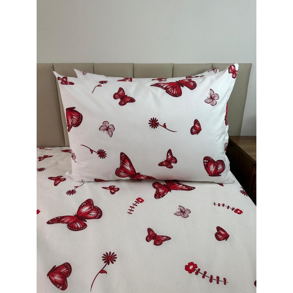 Kit 2  Fronha Decoração Quarto C/ Zíper Algodão Kit 2 Peças 70x50 Estampado Percal 180 Fios