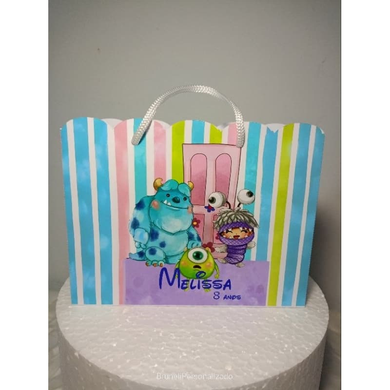 Sacolinha surpresa monstros S.A Personalizada. kit 10 unidades.