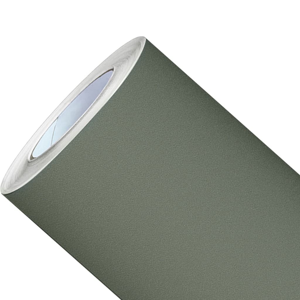 Papel Adesivo P/ Envelopar Móveis Carro Moto Verde Frosty Oliva Envelopamento Automotivo Decorativo Lavável