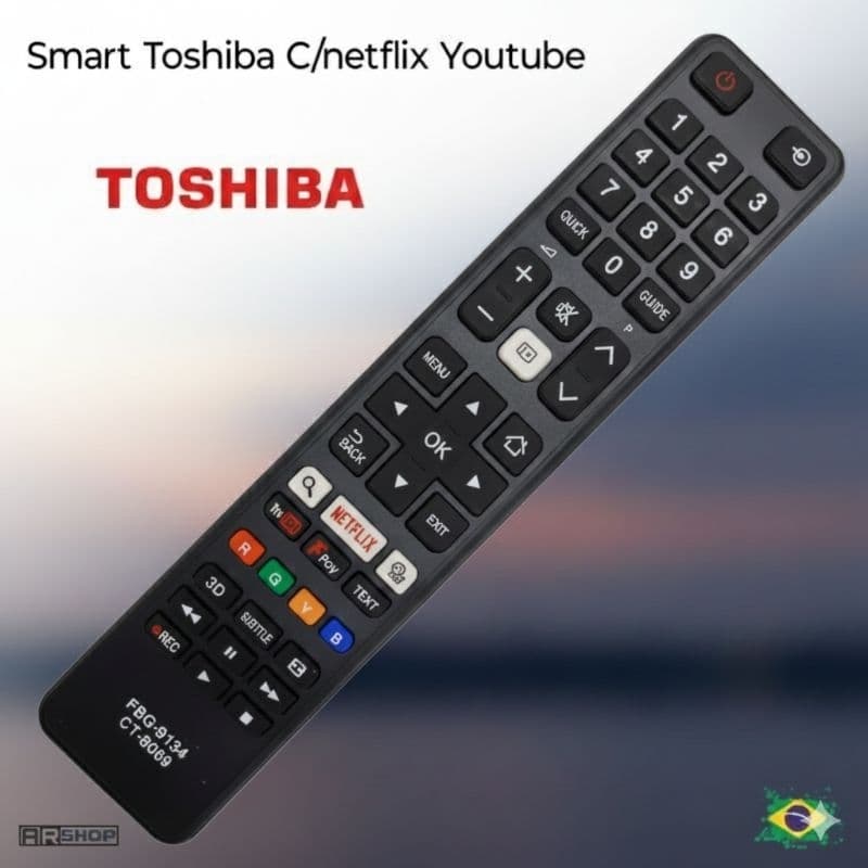 Compatível TV Toshiba CT-8069 / 43L3653DB / 43U6763DB / 55U5766DB cód9134