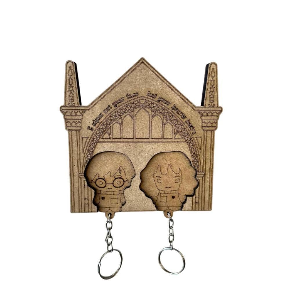 Porta-Chaves MDF Decorativo Organização Criativa Fãs Amantes de Magia Harry Potter
