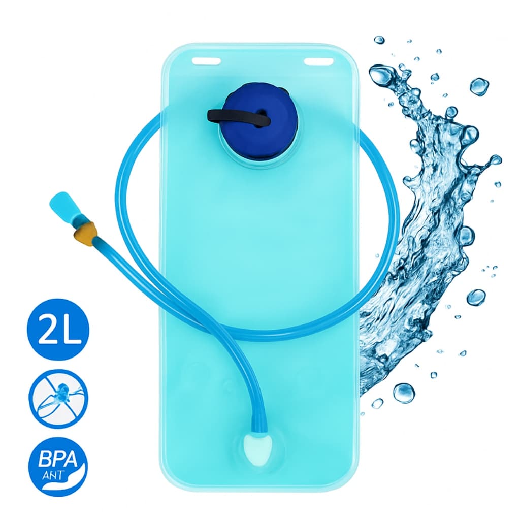 Refil De Agua Para Mochila Hidratacao Bike Ciclismo Camping Trilha Bolsa Reservatorio 2 Litros