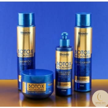 Kit Botox Capilar no Chuveiro 4 Passos Rhenukus – Hidratação, Brilho e Redução do Frizz