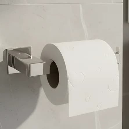 Porta Papel Higiênico Papeleira para Banheiro Inox 304 Suporte Parede Parafusada Lavabo Acessório