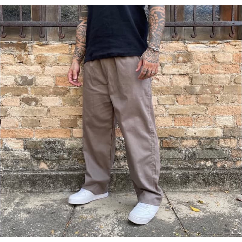 Calça Balão Masculina Streetwear Larga Confortável Moda Urbana Casual Tendência