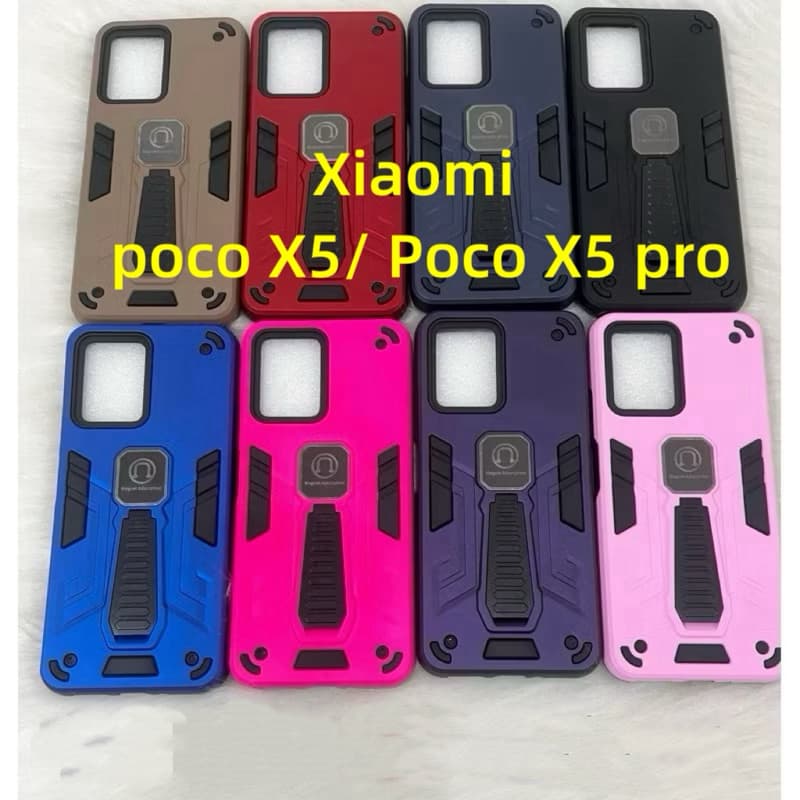 capa capinha anti impacto com suporte para xiaomi poco X5 / poco X5 pro