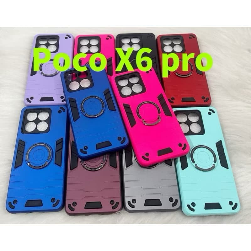 capa capinha anti impacto com suporte para xiaomi poco X6 pro