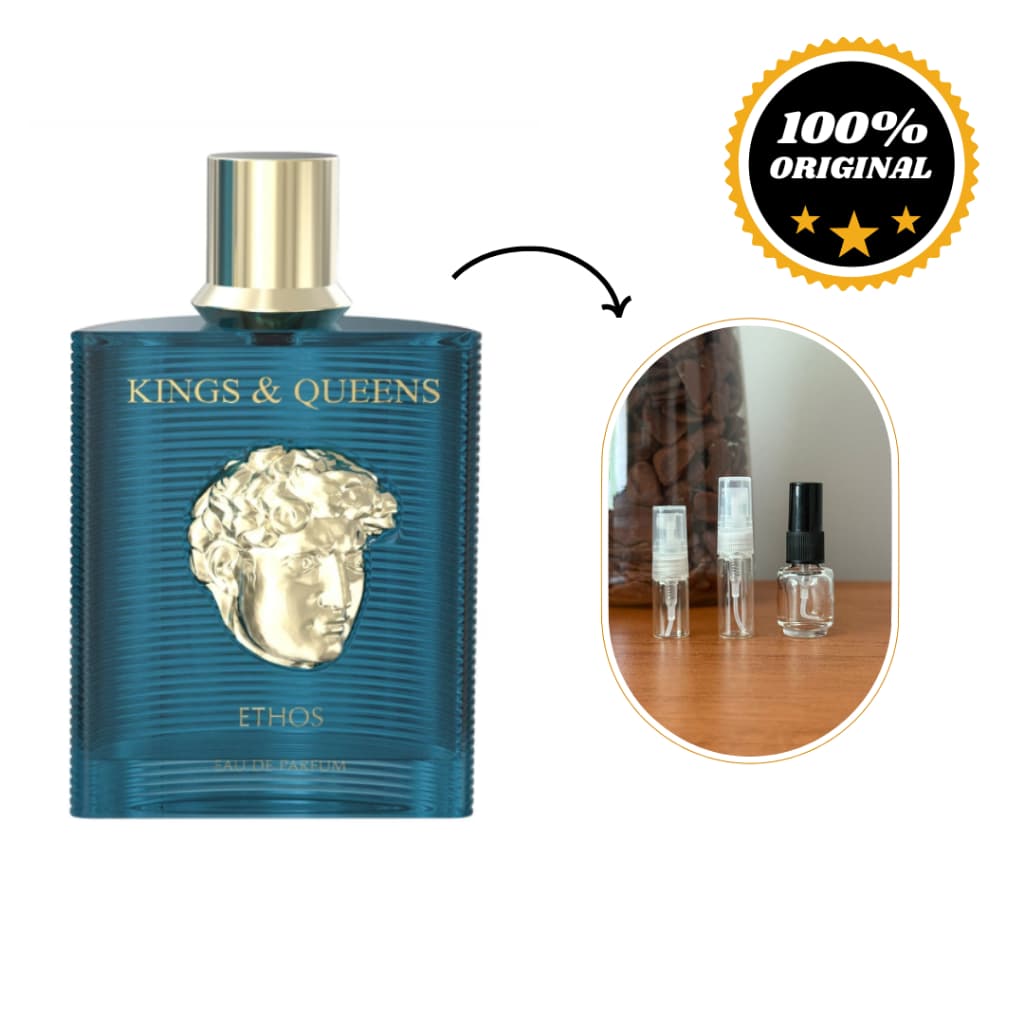 Perfume árabe KINGS E QUEENS ETHOS,  parfum masculino original.