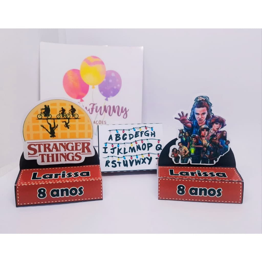 Stranger Things Porta Bis Duplo Personalizado Festa Aniversário (Fazemos Qualquer Tema)