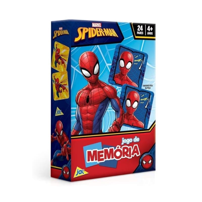 Jogo da Memória Homem Aranha JAK 24 peças