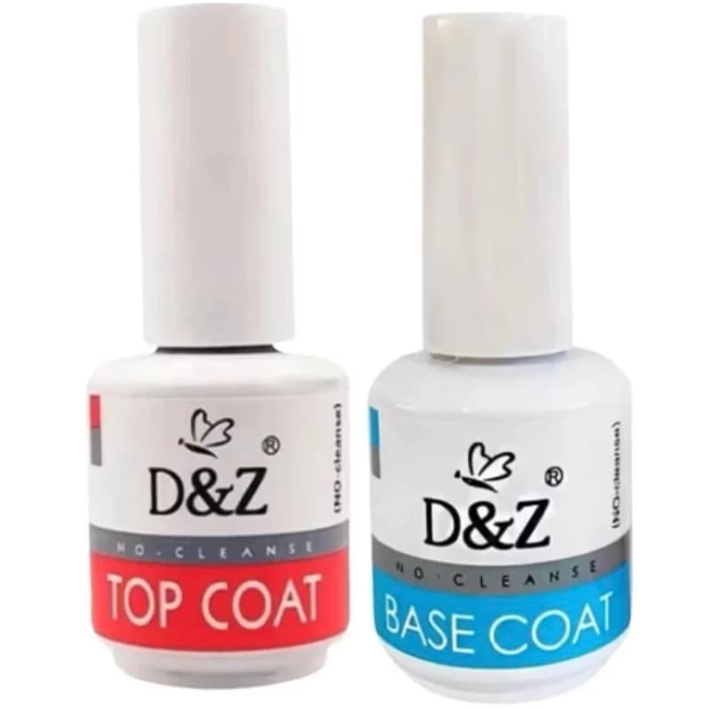 Kit 2 Preparadores De Unha Base Coat e Top Coat D&Z