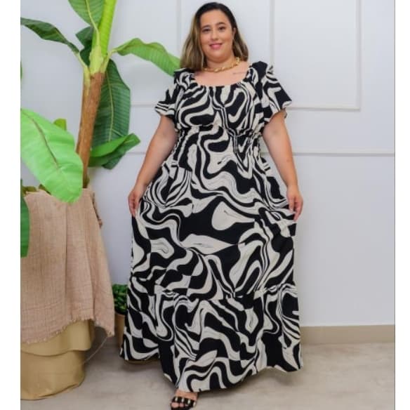 VESTIDO LONGO FEMININO/ PLUS SIZE/ombro a ombro/festas, eventos no geral