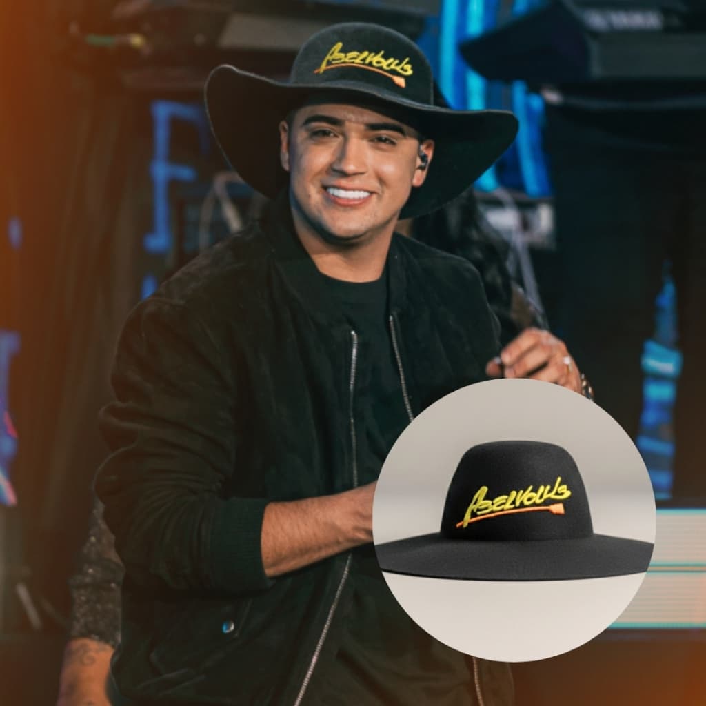 Chapéu Cata Ovo Floppy Natanzinho Sertanejo Abelvolks Rodeio Caminhoneiro Preto Show