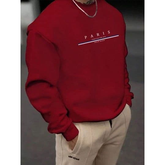 Casaco Estiloso Paris blusa moletom inverno blusa de frio com estampa algodão blusão basico de frio