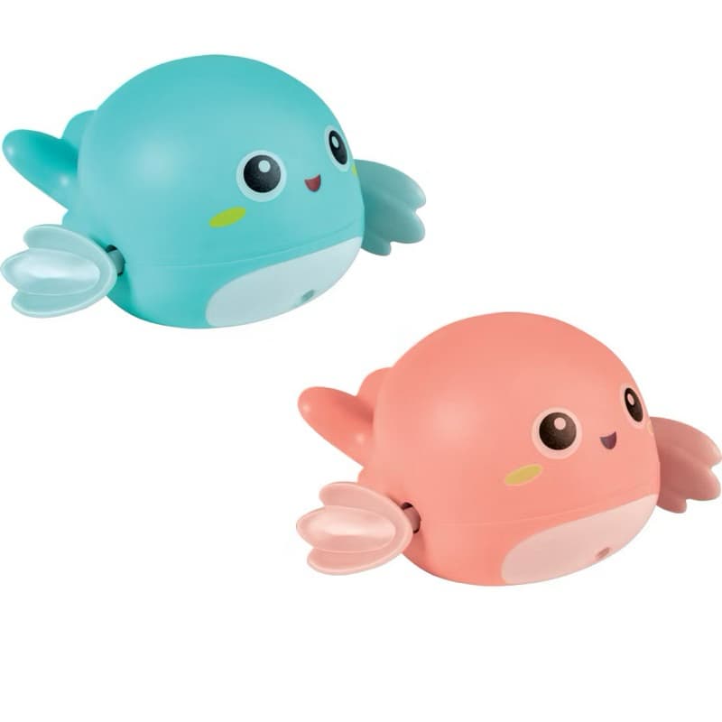 Brinquedo De Banho Baleia Que Nada À Corda Azul Ou Rosa Buba