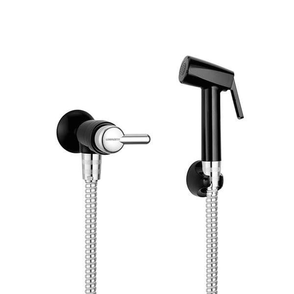 Ducha Higiênica Preto Com Cromado C/ Gatilho Lorenzetti
