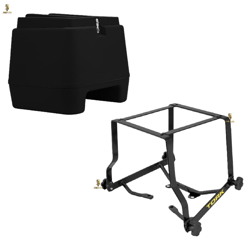 Kit Bauleto 80l + Suporte Removível pro tork compatível com Bros 160 2015/19 / Xre 190 2016/19