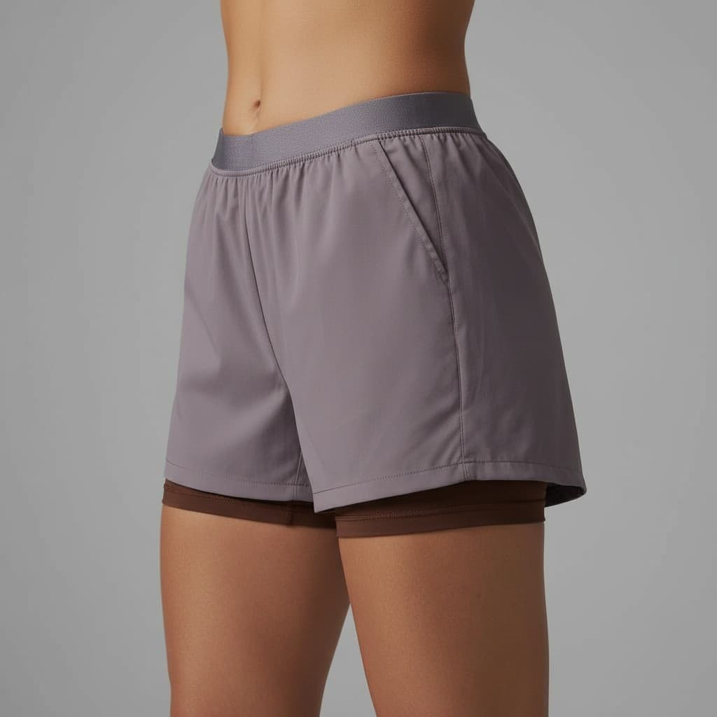 Shorts Duplo Importado Fitness Feminino – Leve, Solto e Super Confortável
