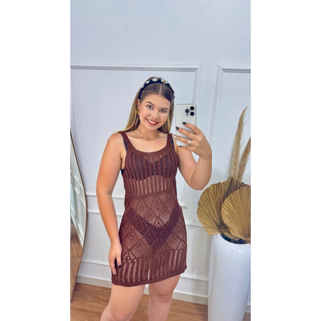 saída de Praia de Banho estilosa Canga Tricot tricô, curto,feminino,moda praia, verão
