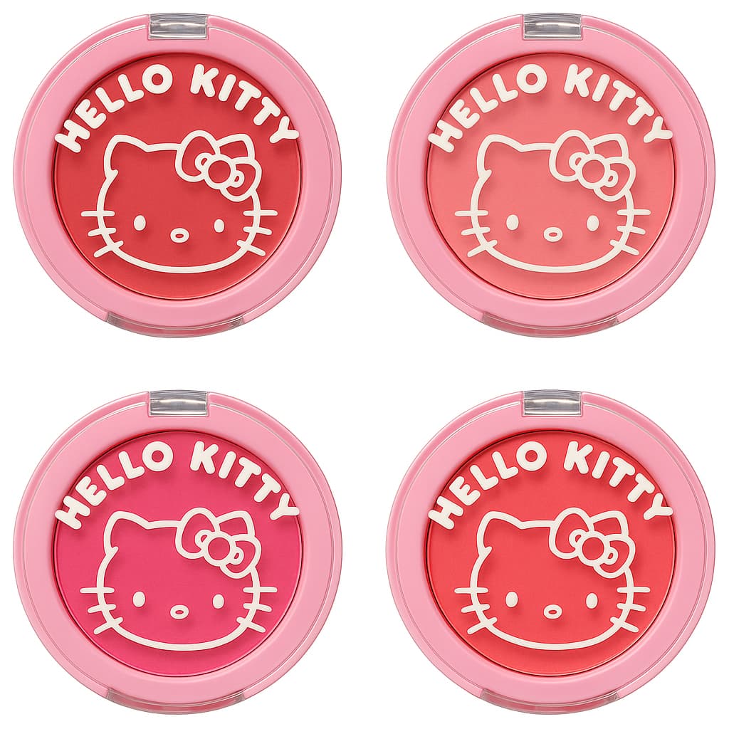 Blush Cremoso Hello Kitty Infantil Bochechas Maquiagem Natural