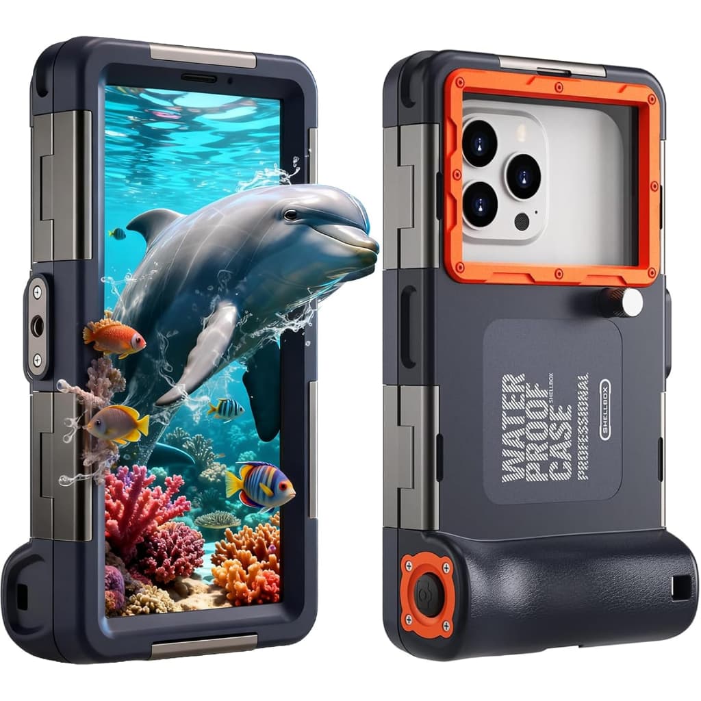 Capa Protetora Para Telefone De Mergulho À Prova D'água 15M  fotografia e gravação de vídeo subaquáticas  SHELLBOX