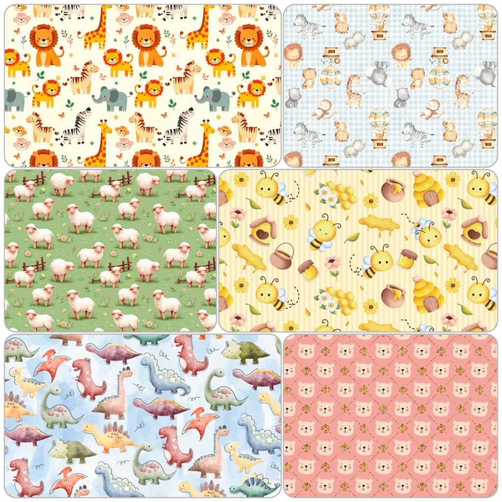 50cm Tricoline 100% Algodão Larg 1,50m Estampado - ANIMAIS