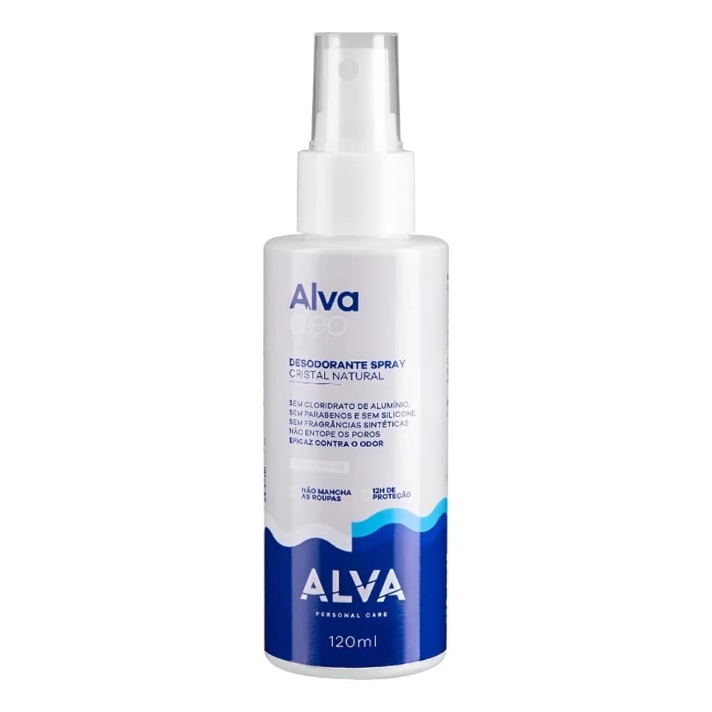 Desodorante Alva Cristal Natural Sem Perfume 120ml