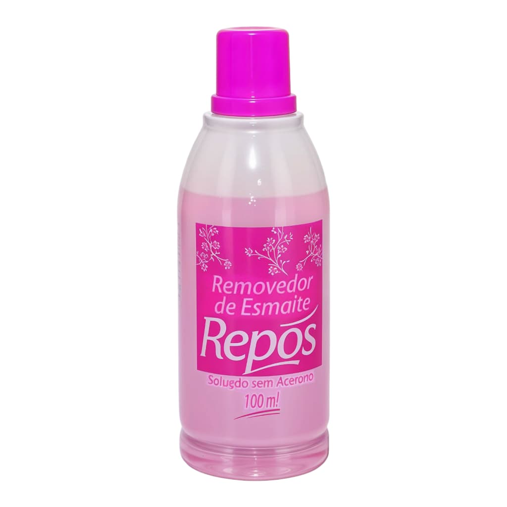 Kit 02 Removedor Sem Acetona 140ml Repos Remoção Completa Manicure Pedicure Unhas Tratamento