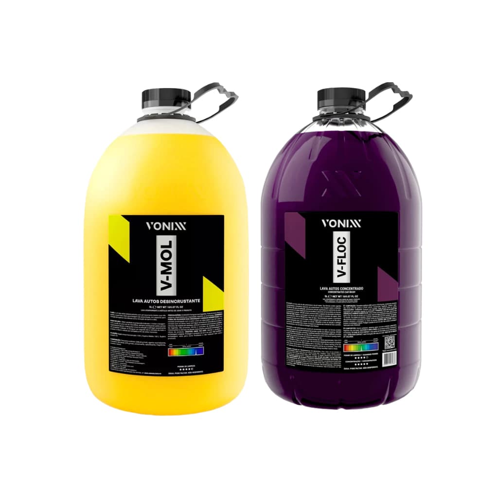 KIT SHAMPOO AUTOMOTIVO V-FLOC E V-MOL 5L