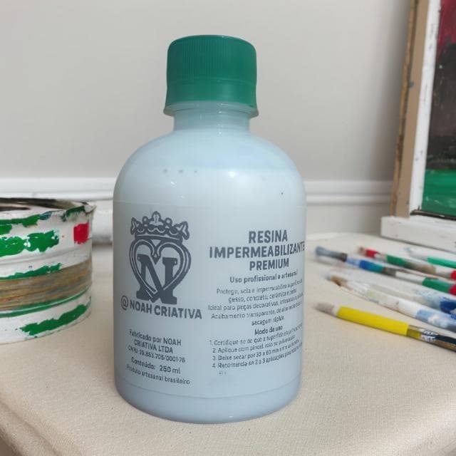 Resina Impermeabilizante Premium para Gesso e Artesanato – Secagem Rápida 250ml