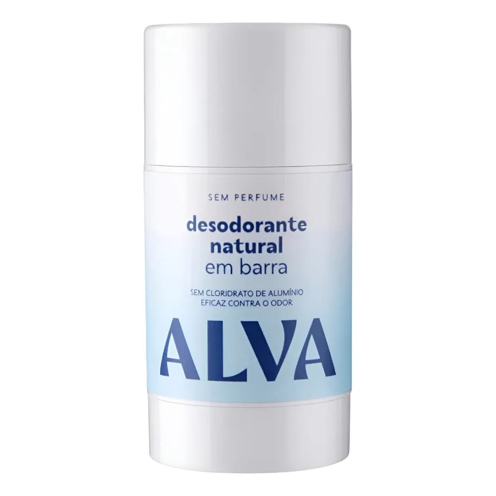 Desodorante Em Barra Sem Perfume Vegano Unissex 55gr Alva