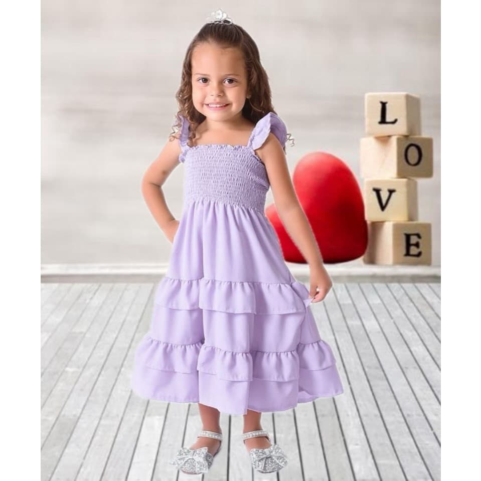 Vestido Rodado Tres Maria Infantil Casual Varias Cores Vestido De Festa Princesa Batizado Igreja