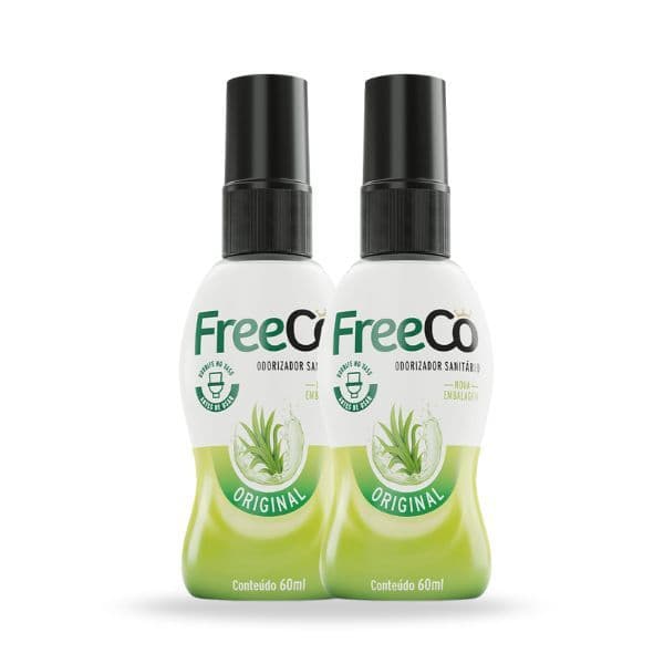KIT 2 FREECO CAPIM LIMAO ORIGINAL ODORIZADOR 60ML