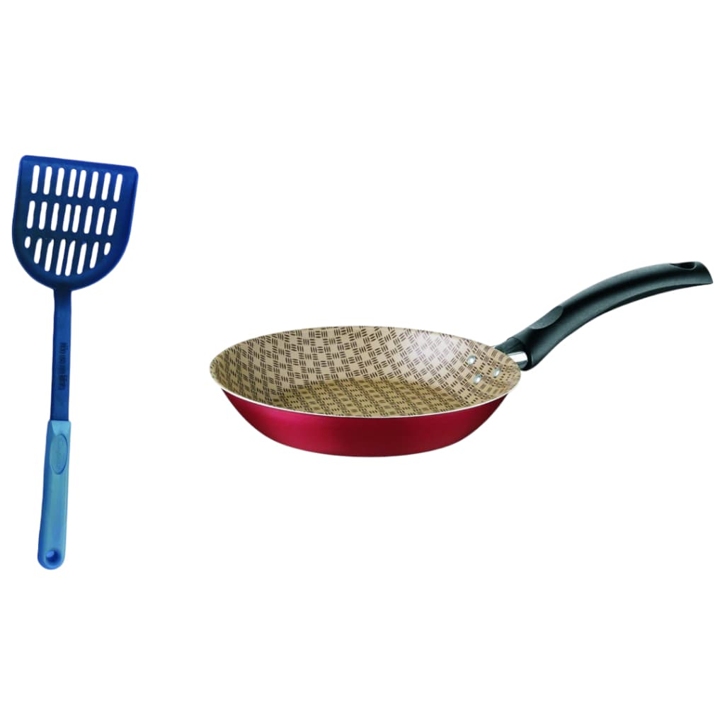 Frigideira 24 CM Tramontina Antiaderente Mais Espátula Frigideira Ovos Turim 1,4 Litros