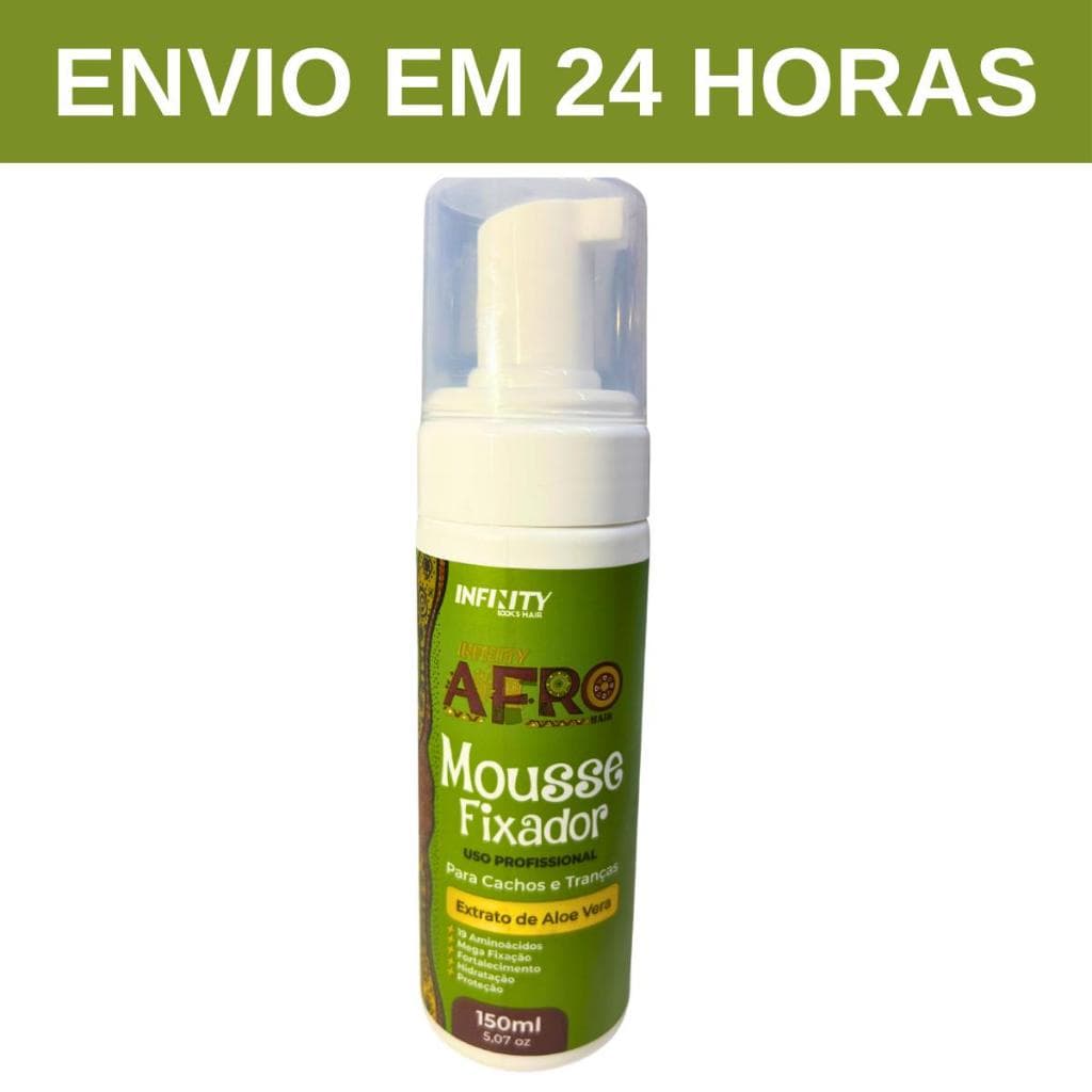 Mousse Fixadora Tranças Box Braids Cachos Afro Hair Envio em 24 Horas