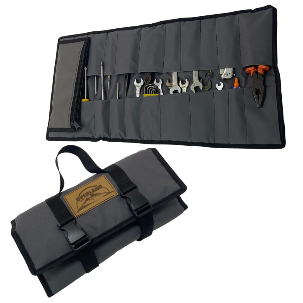Case Estojo Ferramentas Dobravel Nylon Reforçado Bolsa Porta Organizador 22 Bolsos