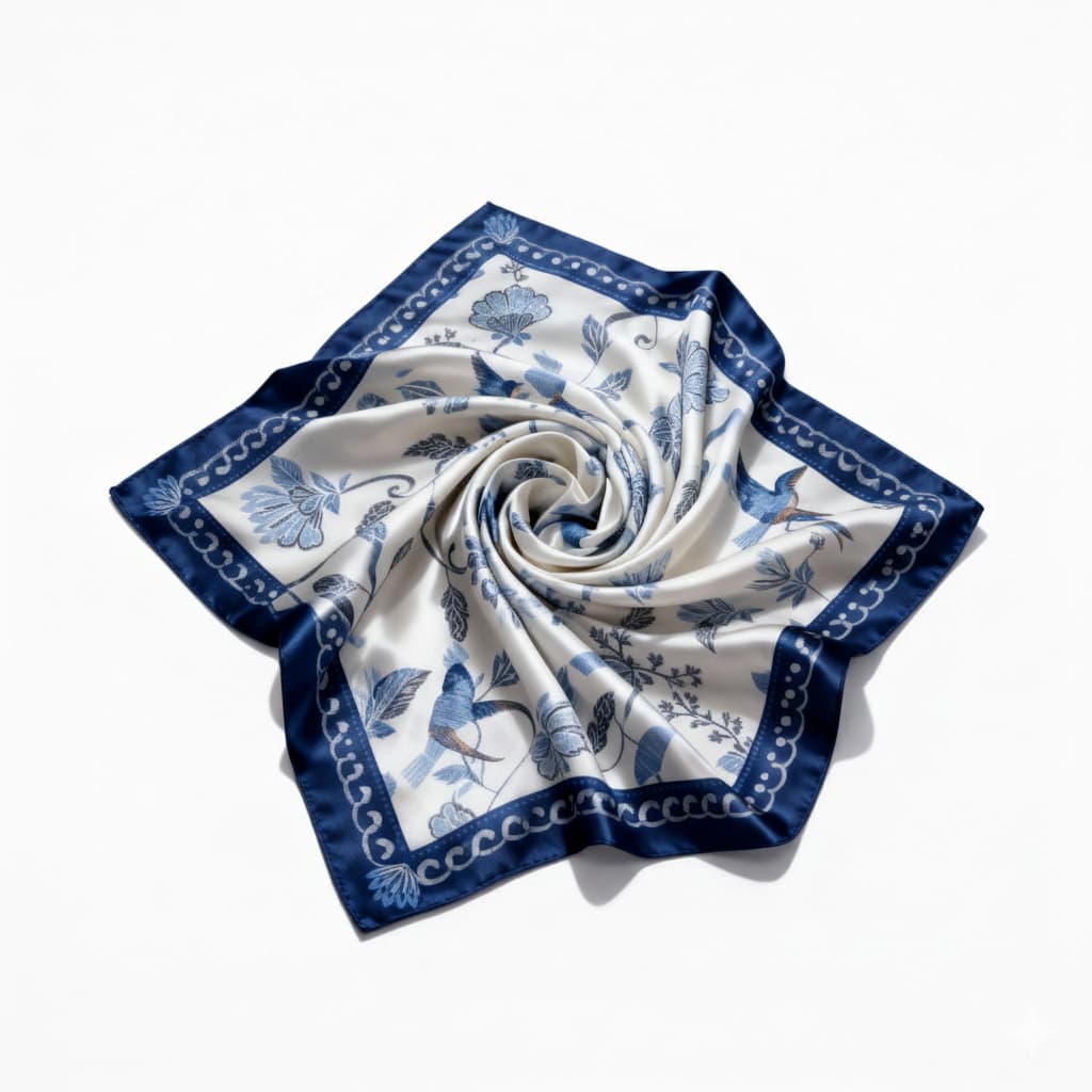 Lenço Feminino 90x90 Cetim Para Cabelo Pescoço Bolsa Bolso Premium Luxo Echarpe Cachecol Alta Qualidade Sublimado