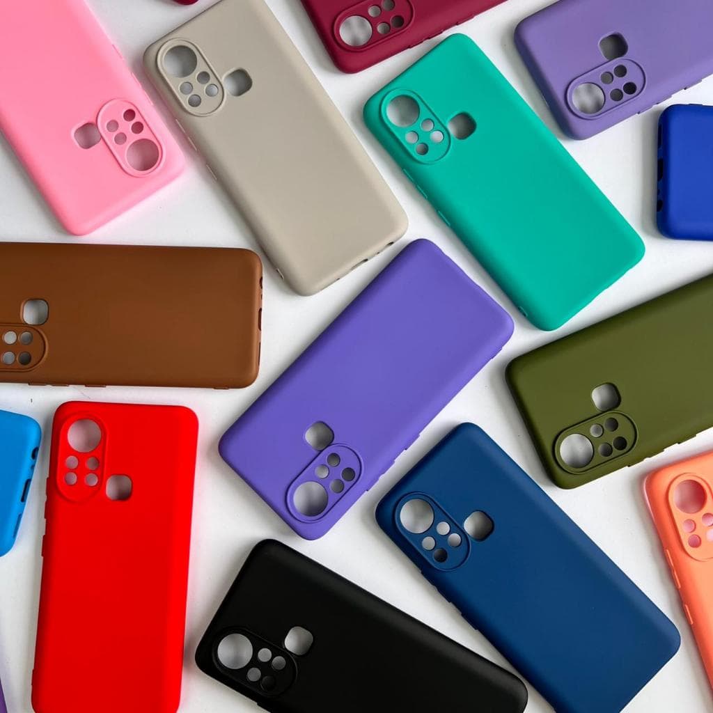 Capinha Para Infinix Hot 11S / Capa Case Silicone Aveludada Colorida Forrada (CF26)