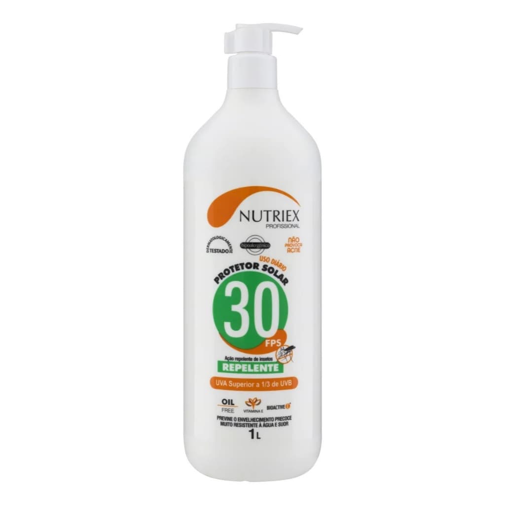Protetor Solar Creme Repelente Fps30 Nutriex Profissional 1l