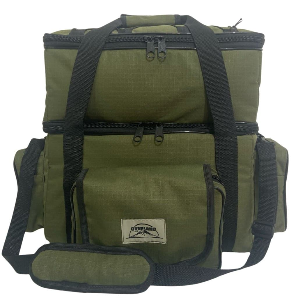 Bolsa Tática Para Pesca Caça Camping Grande 61l Tralhas Pesca de Praia Dupla Extra Grande Rip Stop