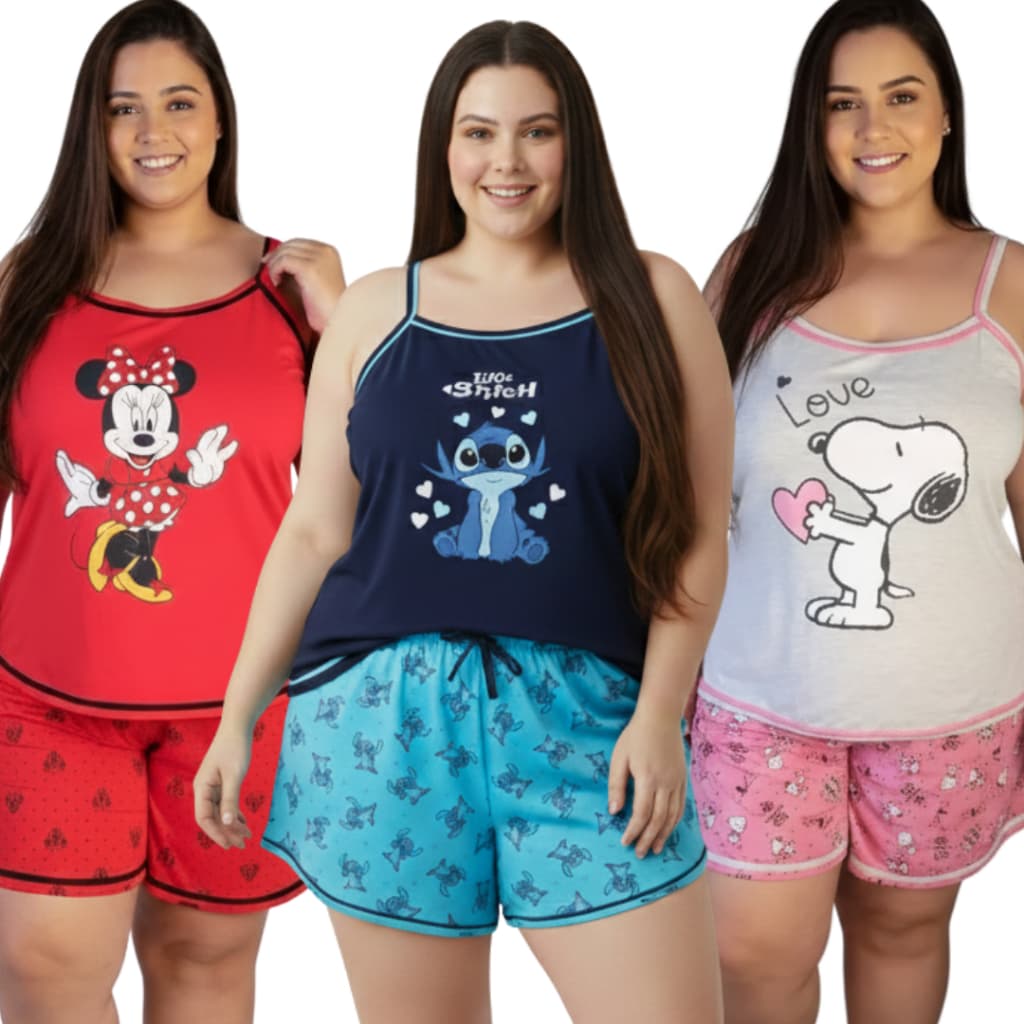 Baby Doll Plus Size Alça | Pijama Feminino
