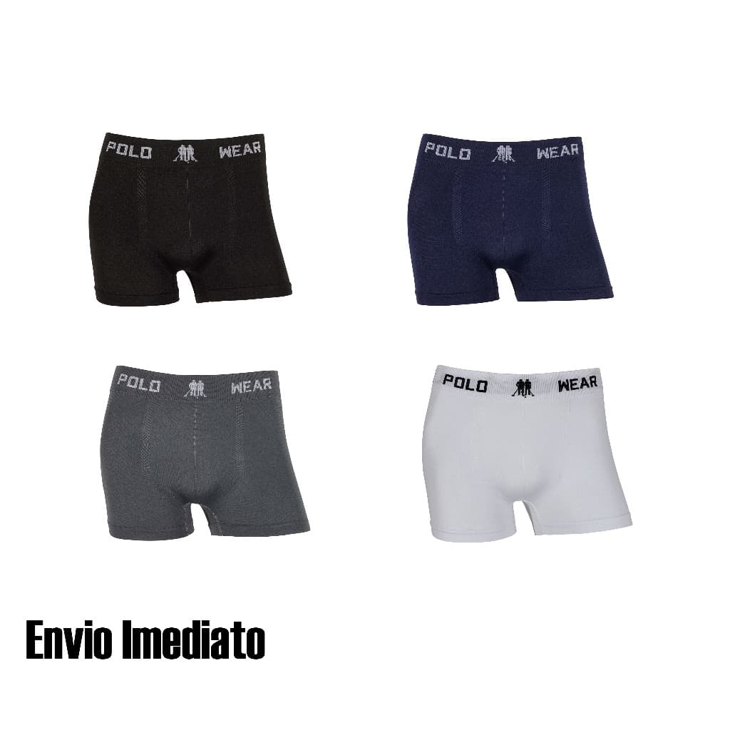 Kit 2 ou 4 cuecas boxer Polo Wear Originais Microfibra confortáveis