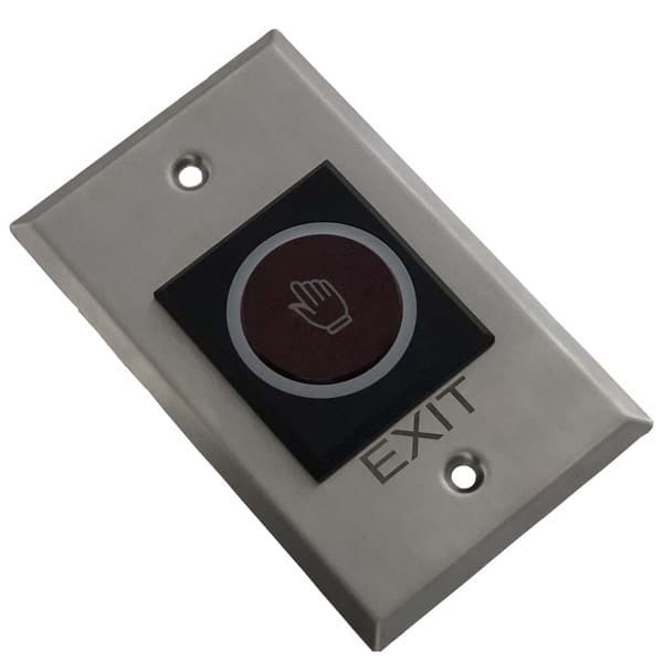 BOTOEIRA NO TOUCH SEM TOQUE DE APROXIMAÇÃO DE AÇO INOXIDAVEL 70MMX115MMX2MM SERVE COMO BOTOEIRA DE ENTRA OU SAÍDA NA/NF