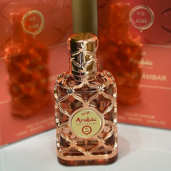Perfume Árabe Rouge Âmbar A026 Arabic Collection Feminino Miniatura 25ml
